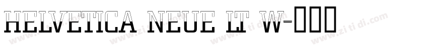 Helvetica Neue LT W字体转换